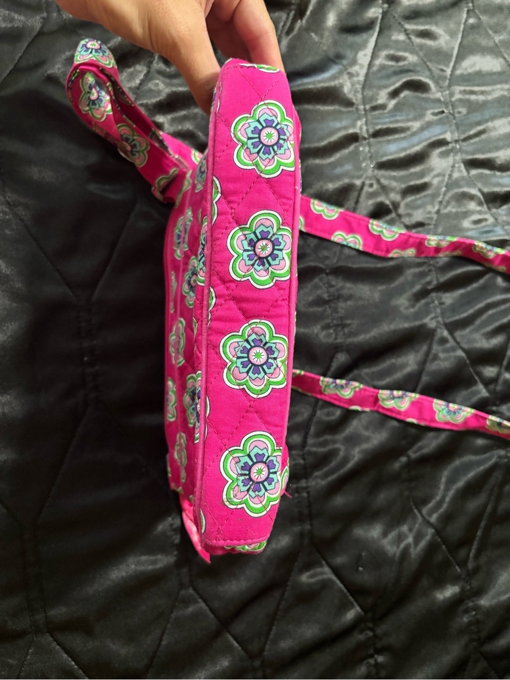 Vera Bradley Hot Pink Floral Crossbody Bag - Picture 5 of 8
